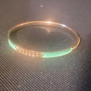 Soft mint green and gold cute little bangle